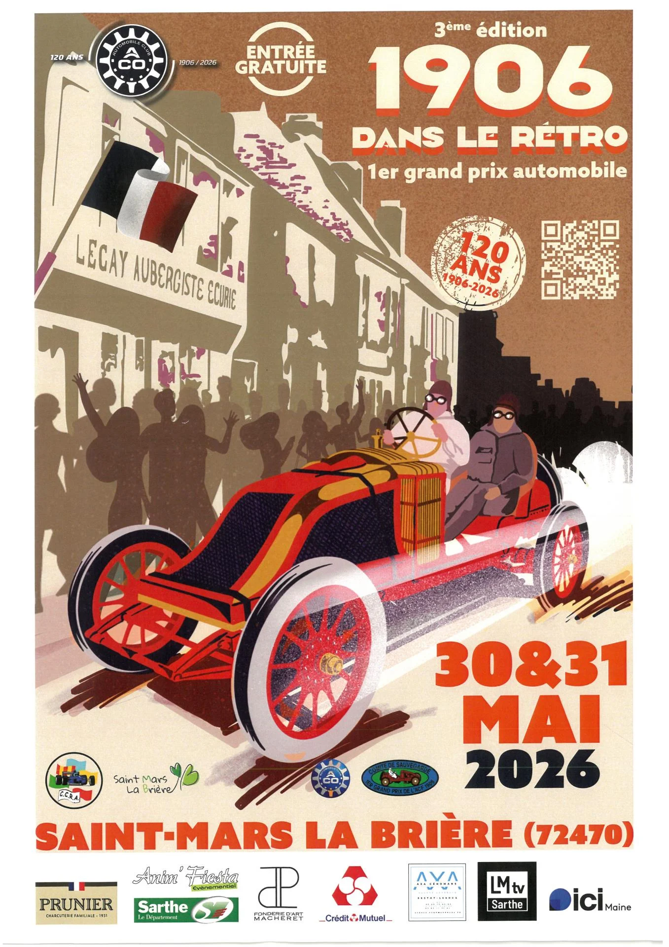 Affiche dans le retro 1907